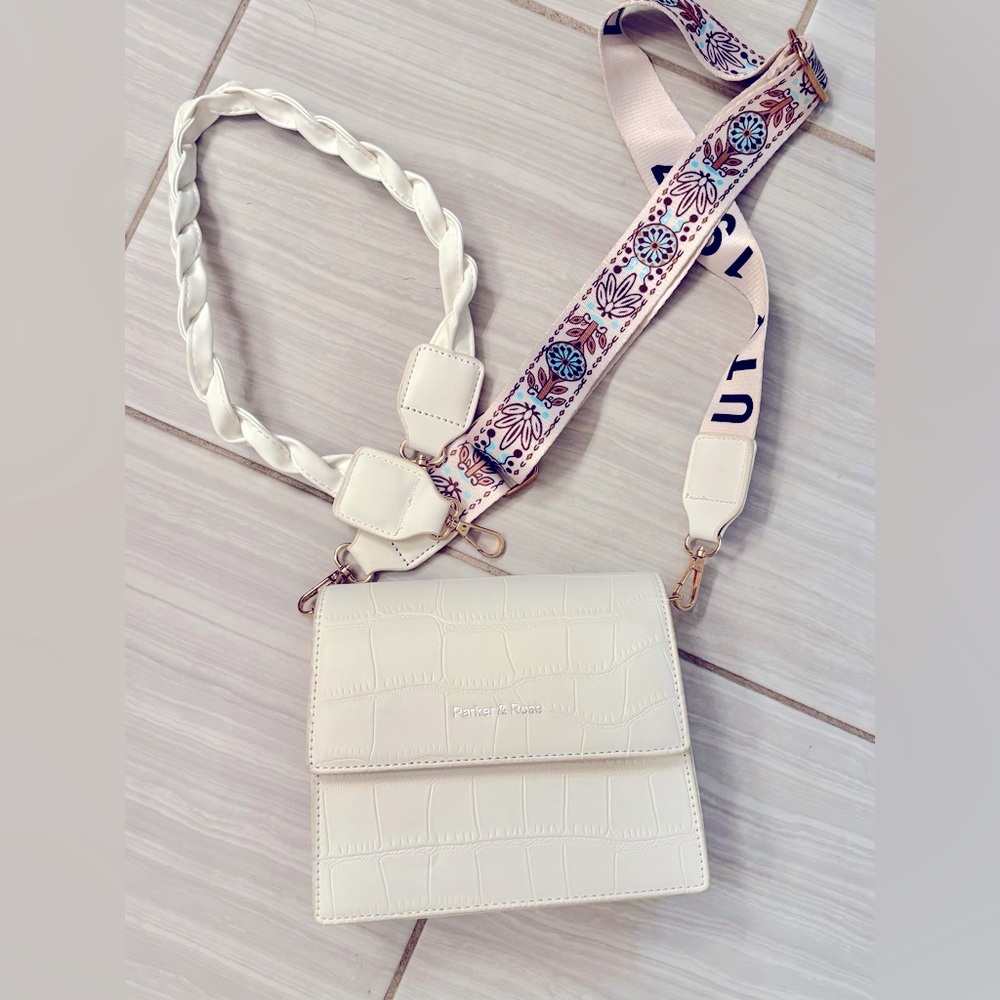 Parker & Rose Cream Crossbody and Shoulder Straps
